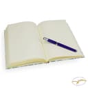 Rossi - Handgemachtes Notizbuch DIN A5 „Blaue Ranken“ aus Italien mit 160 Seiten (fadengebunden) Buntes Blankobuch unliniert - Vintage Buch mit Muster geeignet als Tagebuch, Skizzenbuch, Reisetagebuch - 7