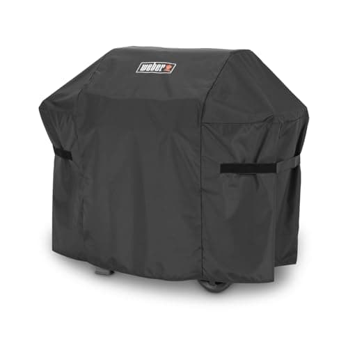 Weber Copertura per BBQ premium per serie Spirit & Spirit II 300, traspirante, resistente ai raggi UV e all'acqua, con chiusura in velcro per fissaggio - Nero (7183)