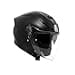 AGV - K5 JET EVO E2206, Jet Unisex Motorbike Helmet, Carbon and Glass Fibre Open Face Motorcycle Helmet, with Scratch Resistant and Anti-UV Visor, Matt Black, S - 1