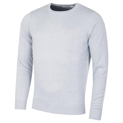 Calvin Klein Herren Baumwolle Sweater - Light Blau Marl - M