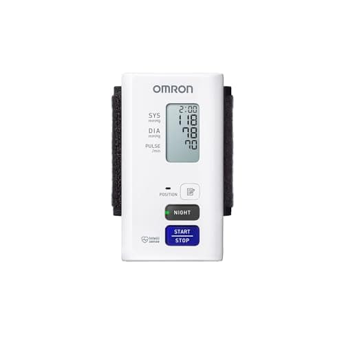 Omron Nightview Misuratore di Pressione da Polso, Misurazione della Pressione Arteriosa Completamente Silenzioso, Misurazioni Diurne e Notturne, Connessione Bluetooth all'App Gratuita per Smartphone