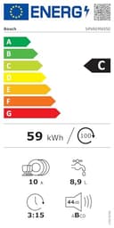 Bosch SPV6EMX05E Series 6 Built-In Dishwasher 45 cm 10 Place Settings Silence Plus 42 dB Home Connect - 8
