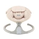 Sdraietta MoMi KENANI SAND per bambini fino a 9 kg, con display LED, telecomando, Bluetooth, alimentazione a batteria o elettrica, cintura di sicurezza a 5 punti, aro e giocattoli - 20