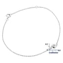 MIORE Bracciale da donna con diamante solitario 0,03 carati in oro bianco 9 carati/oro 375, lunghezza 18,5 cm - 3