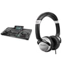 Denon DJ SC LIVE 4 - Standalone DJ Controller, 4-Channel Mixer, Amazon Music Unlimited Streaming & Numark HF125 - Ultra-Portable Professional DJ Headphones with 6 ft Cable, 40 mm Drivers - 1