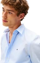 Tommy Hilfiger Uomo Camicia Flex Poplin Kent Collar Slim Fit, Blu (Sweet Blue), L - 3