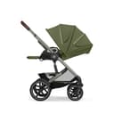 CYBEX Gold TALOS S LUX Kinderwagen, Ab Geburt bis 22 kg (ca. 4 Jahre), Mit Offroad-Federung, verstellbarem Griff und ergonomischer Liegeposition, Moss Green - 10
