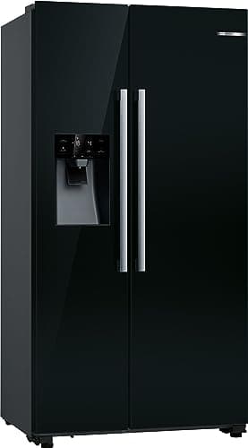 Bosch KAD93ABEP Series 6 American Side-by-Side Fridge, 178.7 x 90.8 cm, 371 L Cooling & 191 L Freezer, Ice and Water Dispenser with Water Connection, No Frost, XXL Capacity