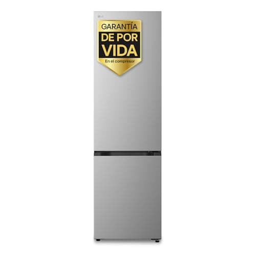 LG GBBSJ20DPY- Frigorífico Combi DoorCooling+, 2,03m, Clasificación D, Serie 200, Capacidad 375L, Inox antihuellas