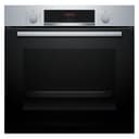 Bosch - Horno Multifunción, Serie 4, 60 cm. de ancho, Asistente de limpieza con agua, 3D Hotair, Acero, HBA514ES3 - 1