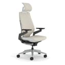 Steelcase Gesture Ergonomischer Bürostuhl mit 360° Armlehnen, 3D-Live Back Lumbalstütze, anpassbarer Kopfstütze Beige - 1