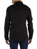 Armani Exchange Long Sleeve Ultra Stretch Lyocell Button Down Shirt. Slim Fit Men's Shirt, Black, XXL - 4