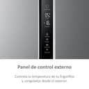 Haier SBS 90 Series 5 HSR5918DIMP Frigorífico Side by Side, con Dispensador de Agua y Hielo, Apertura puertas 90º, Motor Inverter, Total No Frost, An 90cm, Capacidad XXL 511L, Iluminación LED, Inox - 9