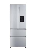 Haier FD 70 Series 5 HFR5719EWMG - Frigorífico Puerta Francesa, Dispensador Agua, Cajones Direct Access, Circular AirFlow, Motor Inverter, My Zone, Total No Frost, 70x190 cm, 444L, Luz LED, Inox - 1