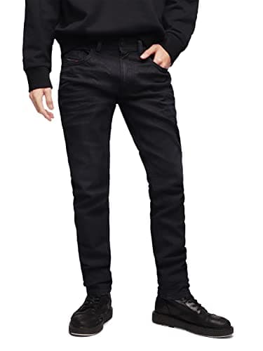 Diesel Washed Black Thommer Slim Jeans, azul oscuro, 29W x 32L
