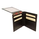 Old Angler Firenze Portafoglio in vera pelle | Protezione RFID integrata | Cuoio fiorentino conciato vegetale | Portafoglio in pelle nero con 2 scomparti - 3