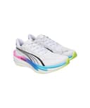 Puma Deviate Nitro 4 - Scarpe da corsa da uomo, Bianco Rosa Veleno Ultra Blu, 42 EU - 5