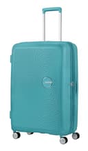 American Tourister Soundbox - Trolley L Espandibile Valigia, 77 cm, 97/110 L, Turchese (Turquoise Tonic) - 1
