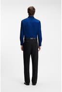 HUGO Herren Kenno Slim-Fit Hemd aus bügelleichter Baumwoll-Popeline Hellblau 39 - 4