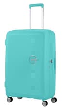 American Tourister Soundbox - Spinner L Erweiterbar Koffer, 77 cm, 97/97/110 L, Blau (Poolside Blue) - 7