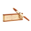 Penna a sfera in legno naturale fatta,Personalizzabile,Incisione a Mano,set di penne regalo elegante,per:Laurea, Compleanno, Anniversario. - 1