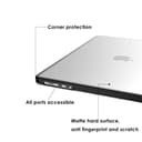 eleger bruchsicher Hülle kompatibel mit MacBook Air 15 Zoll M5 A3448 M4 A3241 M3 A3114 M2 A2941, Ausgabe 2026 2025 2024 2023, schwarzer TPU Stoßstange & Harte PC Case, Matt klar - 4