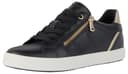 Geox Women's D Blomiee E Sneaker, Black Lt Gold, 6 UK - 10
