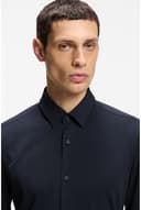 BOSS Herren P-HANK-s-C1-222 Slim-Fit Hemd aus Baumwoll-Mix mit Performance-Stretch Dunkelblau 42 - 5