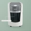 Leitz IQ OptiMax Small Office 350 P5 Micro-Cut Paper Shredder, Unique Bin Rotation Technology, 33% More Bin Capacity, 350 x A4 Sheets In Bin (22L), Shreds 10-8 Sheets (70-80 gsm), 20-Minute Run Time - 11