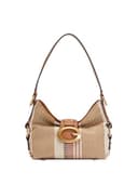 GUESS Schultertasche Camden Mini Shoulder Bag Cognac Multi braun - 1