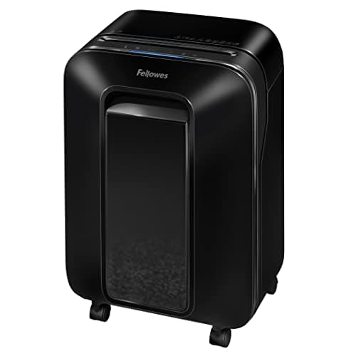 Fellowes LX201 - Trituradora de Papel, microcorte, destruye hasta 12 Hojas, destructora de Papel Uso Personal, Nivel de Seguridad DIN-P5, 100% Anti-Atascos, Papelera 22L, Color Negro