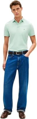Tommy Hilfiger Men's 1985 Regular Polo MW0MW17770 S/S Polo, Green, XXL - 4