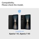 Spigen AlignMaster Vetro Temperato compatibile con Sony Xperia 1 VII, Xperia 1 VI, 2 Pezzi, Installazione Semplice con Cornice di Allineamento, Cristallino, Durezza 9H Pellicola prottetiva - 2