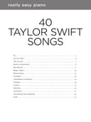 Really Easy Piano: 40 Taylor Swift Songs (Really Easy Piano; Hal Leonard) - 4