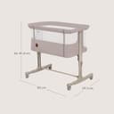 lionelo Aurora Cuna 3 en 1 hasta 9 kg, Cuna de colecho, Cama Mecedora, Ajuste de Altura e inclinación del colchón, 4 Ruedas con Freno, Colchón Ergonómico, Bolsa - 10