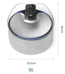 Fuente Sin Cables Catit PIXI de Acero Inoxidable UVC, 5 l - 10