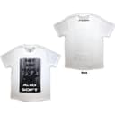 Billie Eilish Unisex T-Shirt: Hit Me Hard and Soft Falling (Weiß) (Back Print) S - 3