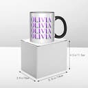 LANIPASTUA Hochwertige Rodrigo Singer Music Olivia Keramiktasse Seitenfarbe Kaffeebecher Ergonomisches Design Stabil und Stylisch Ideal für Zuhause und Büro - 6