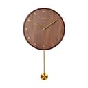 Wall Clocks Wooden Clock Round Wall Clock Wall Hanging Ornament Japanese Style Wall Clock for Modern Kitchen Living Room Bedroom Clocks for Living Room Decor (A) Made in China - 1