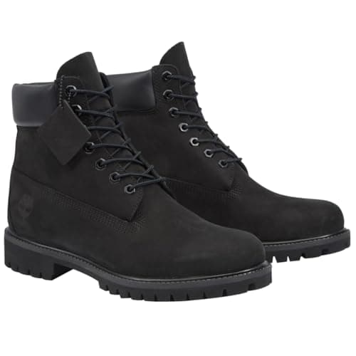 Timberland Men's Premium Lace-Up Boots 6-Inch Black 43.5, Black Tb110073001, 43.5 UK
