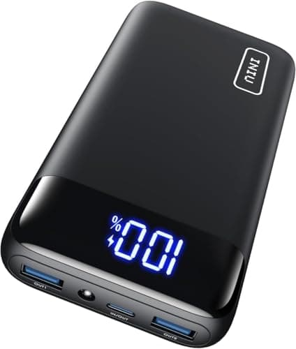 INIU Power Bank, 22.5W 20000mAh Bateria Externa Carga Rapida, Bateria Portatil PD3.0 QC4.0, Powerbank USB C Input & Output Compatible con iPhone 17 16 15 14 13 12 Pro MAX Mini Samsung Xiaomi Huawei