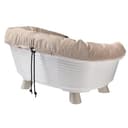 Ferplast Hundebett & Katzenbett mit Kissen, Hundebett waschbar, erhöhtes Hundebett Klein, katzenbett waschbar, atmungsaktiv & rutschfest, Sofa' Throne 64 x 48 x h 29,5 cm, Weiß - 6