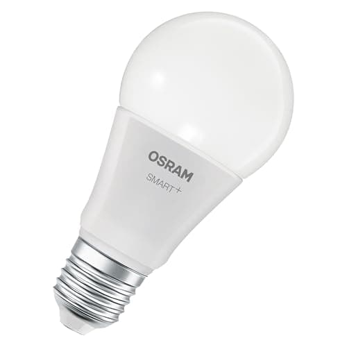 OSRAM Lampada LED SMART A60 forma lampadina E27, 9W ZigBee 3.0, RGBW 16 milioni di colori, dimmerabile, controllo app, Alexa