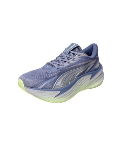 PUMA Maxima Pro - Tenis Unisex para Correr de Carretera, Gris Plateado Vibrante, Niebla y Manzana Spritz, Talla 9.5 de Reino Unido, Vibrante Gris Plateado Niebla Apple Spritz, 44 EU