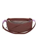 DUDU Borsa Donna Grande in Vera Pelle Con Patta Davanti, Borsa a Tracolla Regolabile e Chiusura a Patta Con Bottoni Magnetici – Elegante e Pratica per Ogni Occasione Schokolade - 4