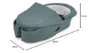 Capazo Stokke Xplory X, Verde Azulado - Forro interior suave, colchón transpirable y dos bolsillos de fácil acceso - 6