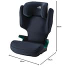 BRITAX RÖMER car seat Discovery Plus 2, with ISOFIX, for Children from 100-150 cm (i-Size), 3,5-12 Years, Night Blue - 8