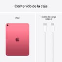 Apple iPad de 11 Pulgadas: Chip A16, Modelo de 11 Pulgadas, Pantalla Liquid Retina, 256 GB, Wi Fi 6, cámaras Frontal y Trasera de 12 Mpx, Touch ID, autonomía para un día Entero – Rosa - 6