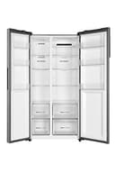 Haier SBS 90 Series 3 Freestanding American Fridge Freezer, Side by Side, Total No Frost, E Class, Multi Air Flow Technology, 528L Total Capacity, Quiet, Gentle Silver, 91x66x177.5 cm - HSR3918ENPG - 3