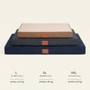 WAVVE Cama Perro Extra Grande Ortopédica 112x81x7.6 cm, Colchon Perro Impermeable Lavable Desenfundable, Colchoneta Perro con Espuma De Caja De Huevos, Irrompible Dog Bed XXL, Gris - 7